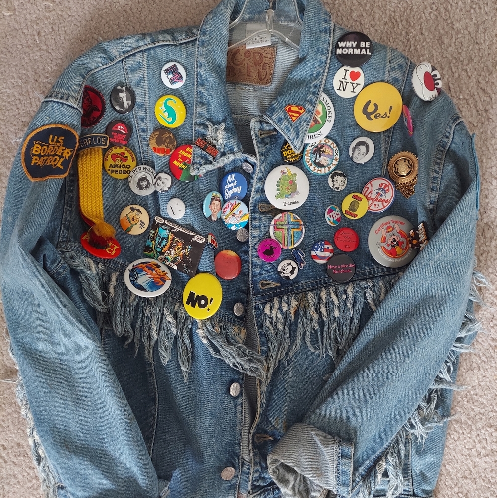 VINTAGE 90's Eclectic Jean Jacket